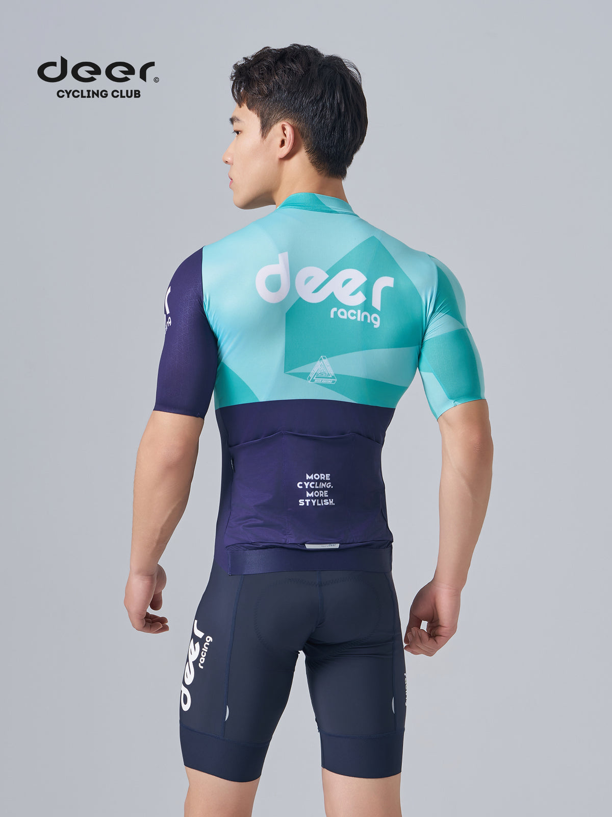 Race-Fit Full-Zip Cycling Jersey with Divided Rear Pockets — product story image 02 of 23