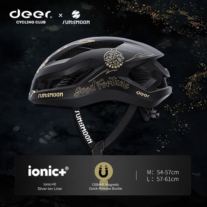SUNRIMOON x DEER Dragon & Rabbit Cycling Helmet with Magnetic Buckle — product story image 02 of 18