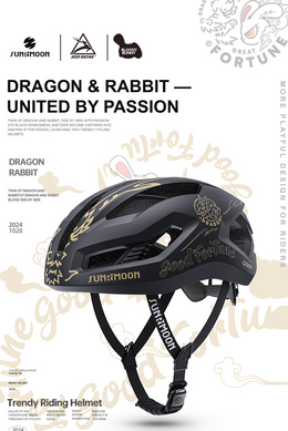 SUNRIMOON x DEER Dragon & Rabbit Cycling Helmet with Magnetic Buckle — thumbnail 3 of 18