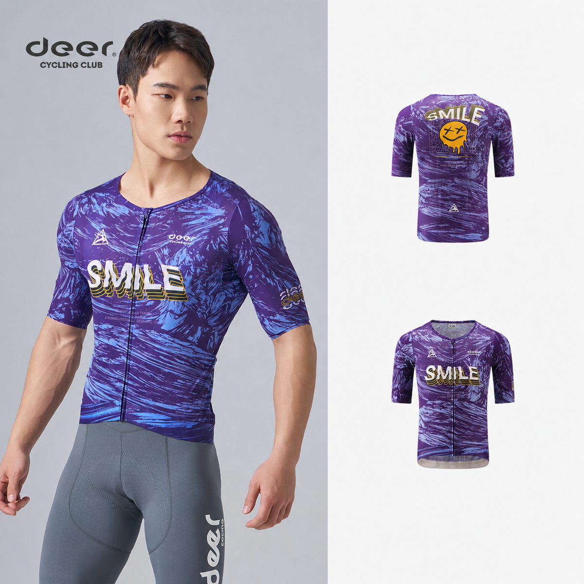 Streamlined Full-Zip Short-Sleeve Road Cycling Jersey — product story image 12 of 23
