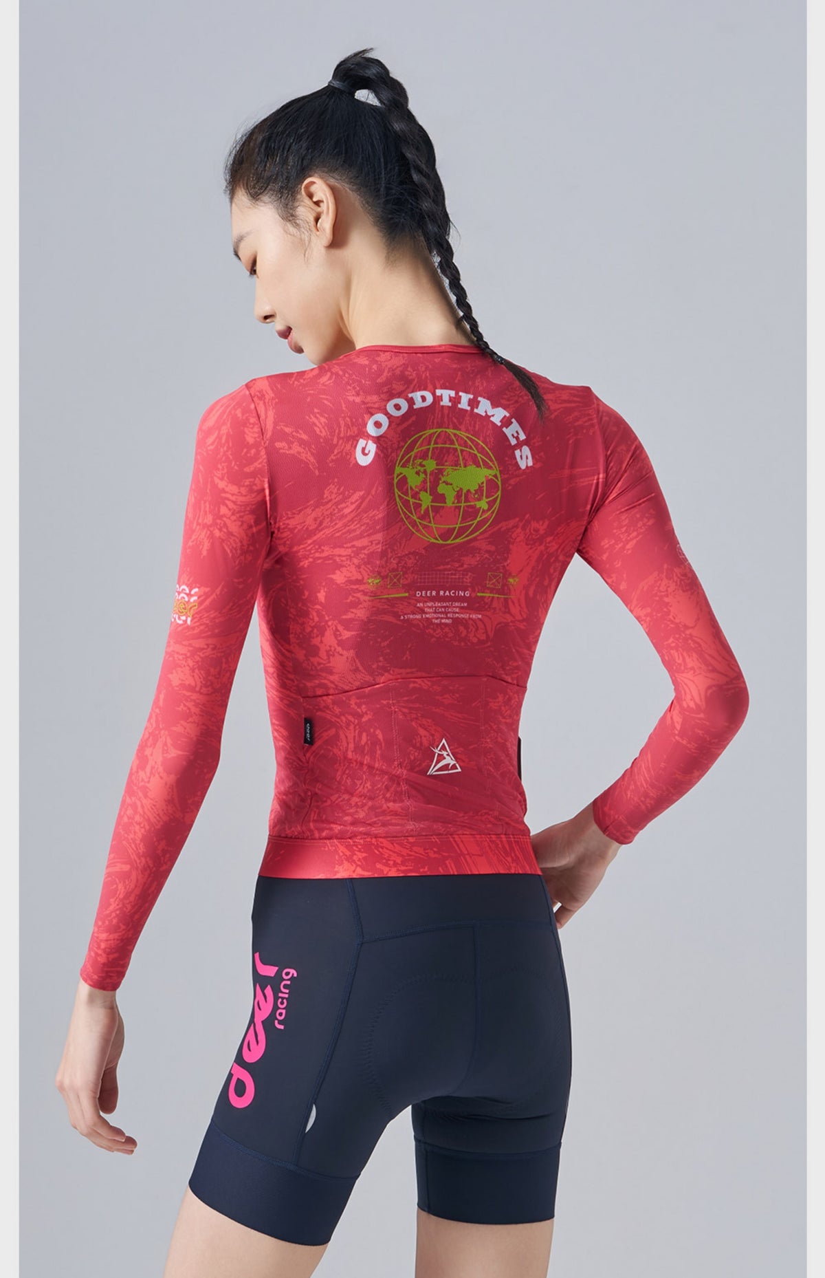Streamlined Full-Zip Short-Sleeve Road Cycling Jersey — product story image 17 of 23