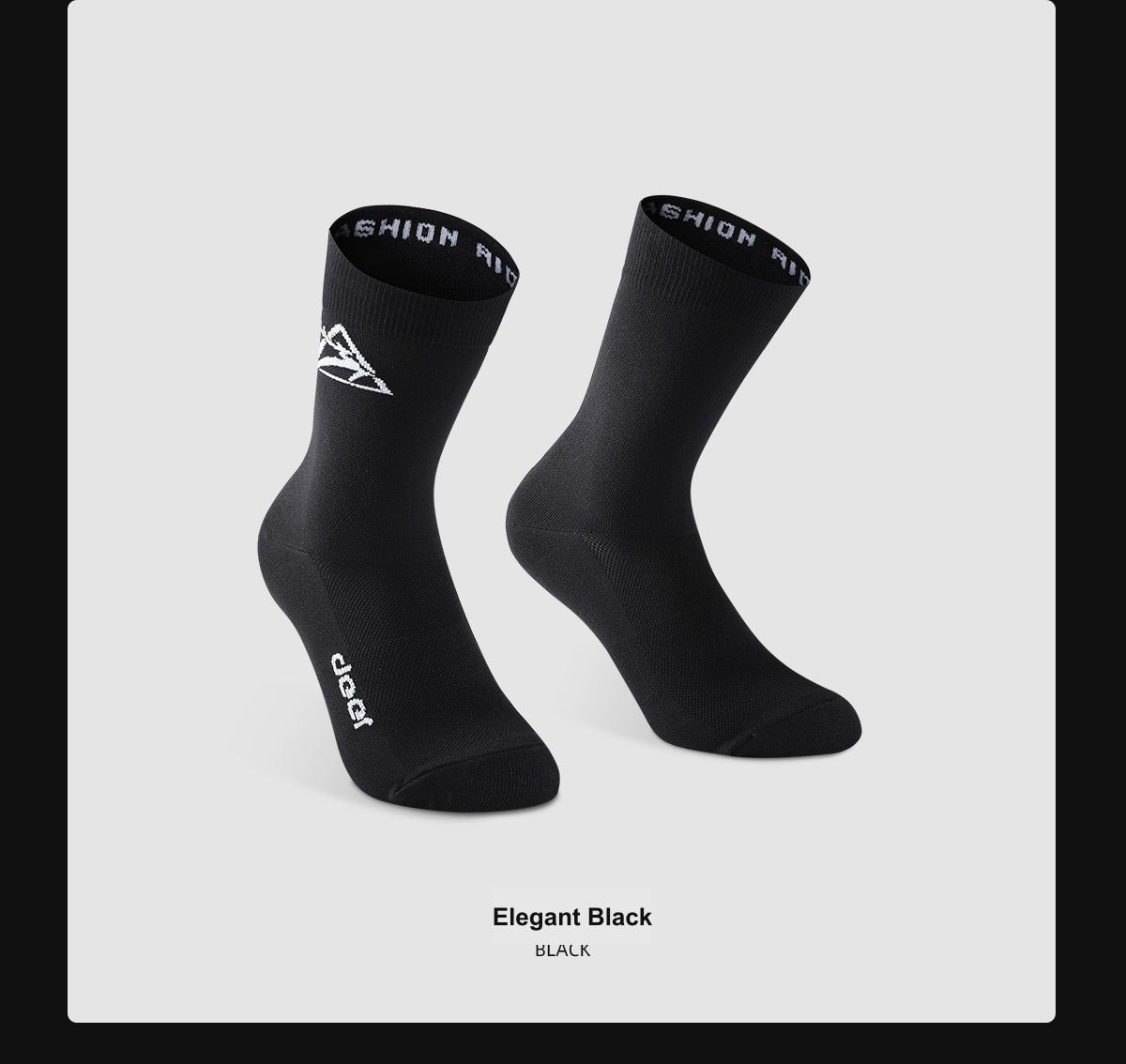 Treading Waves 200-Stitch Breathable Mid-Length Cycling Socks — product story image 25 of 30