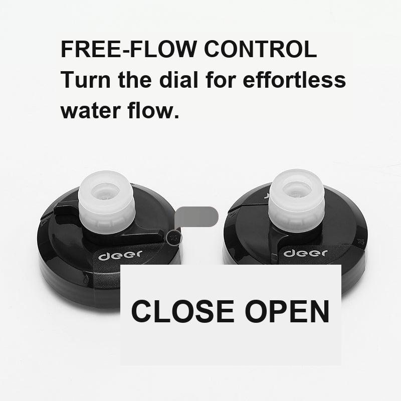 Easy-Squeeze Cycling Water Bottle with Rotary Flow Cap — product story image 04 of 32