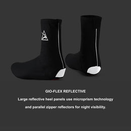 Fleece-Lined Reflective Road Cycling Shoe Covers — thumbnail 4 of 15