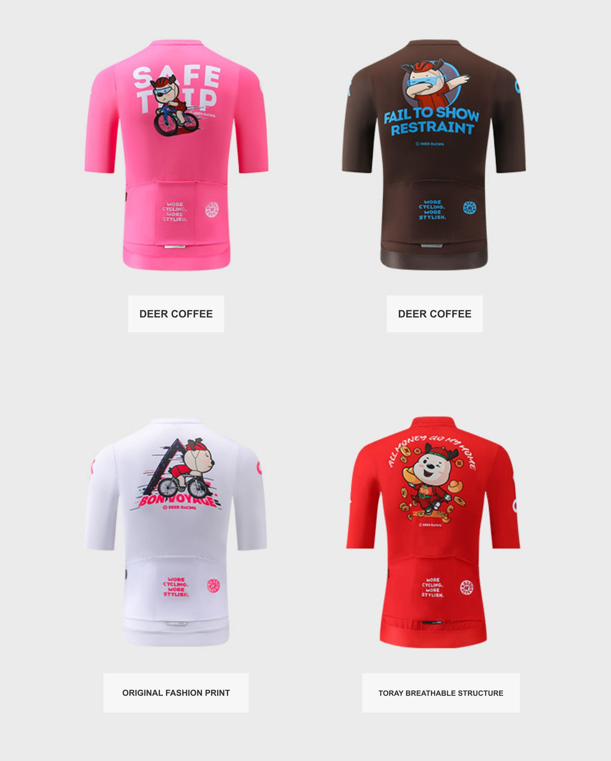 Custom Cycling Jersey Program — Deer Graphic Collection — product image 44 of 49