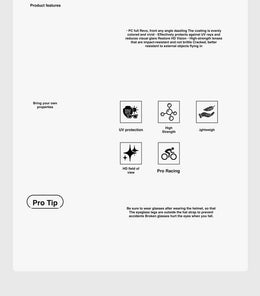 Ultralight Wraparound REVO-Lens Cycling Sunglasses — thumbnail 15 of 21