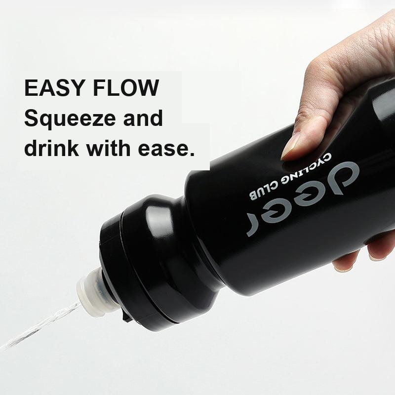 Easy-Squeeze Cycling Water Bottle with Rotary Flow Cap — product story image 03 of 32