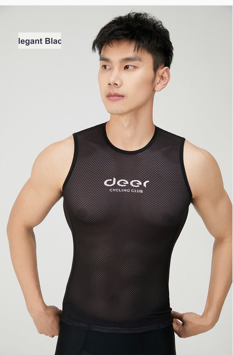 Men's Moisture-Wicking Mesh Cycling Base Layer — product story image 28 of 30