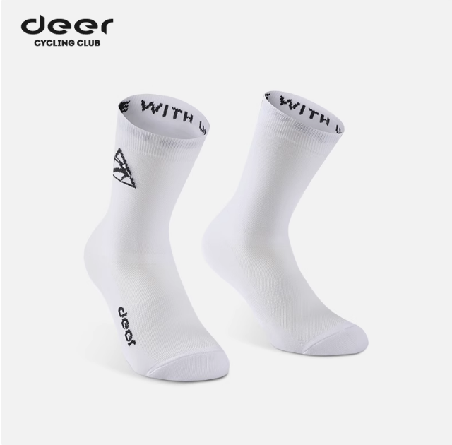 Treading Waves 200-Stitch Breathable Mid-Length Cycling Socks — product story image 12 of 30