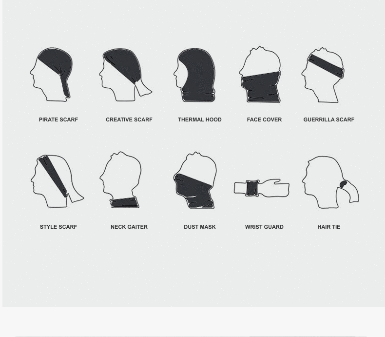 10-Style Breathable Cycling Face & Neck Cover — product story image 18 of 20