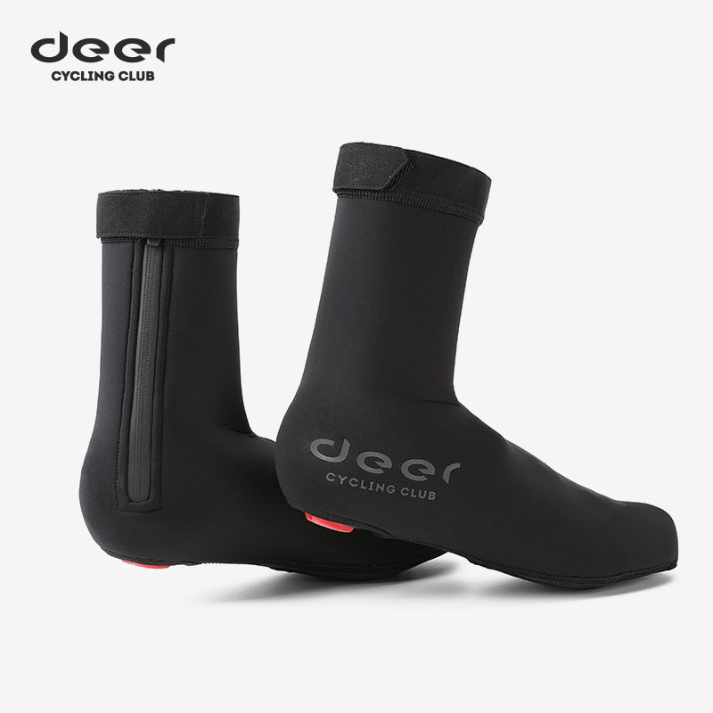 Fleece-Lined Neoprene Road Cycling Shoe Covers with Reflective Details — image 1 of 20