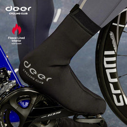 Fleece-Lined Neoprene Road Cycling Shoe Covers with Reflective Details — thumbnail 2 of 20