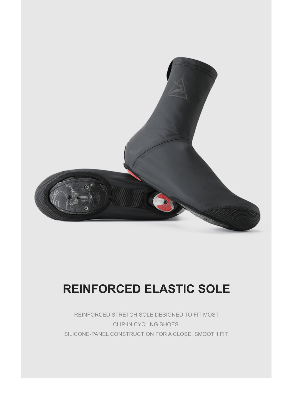 Fleece-Lined Reflective Road Cycling Shoe Covers — product story image 14 of 15