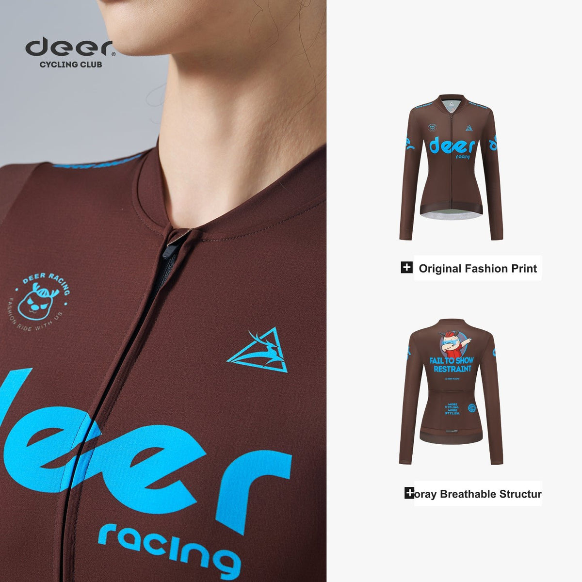 Custom Cycling Jersey Program — Deer Graphic Collection — product image 31 of 49