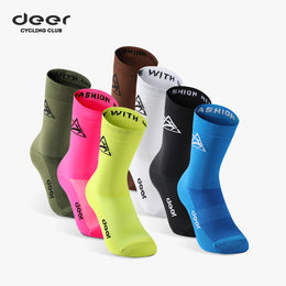 Treading Waves 200-Stitch Breathable Mid-Length Cycling Socks — thumbnail 2 of 30