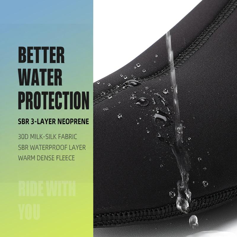 Fleece-Lined Neoprene Road Cycling Shoe Covers with Reflective Details — product story image 04 of 20