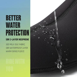 Fleece-Lined Neoprene Road Cycling Shoe Covers with Reflective Details — thumbnail 4 of 20