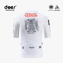 SAKUN x DEER cycling jersey — product photograph