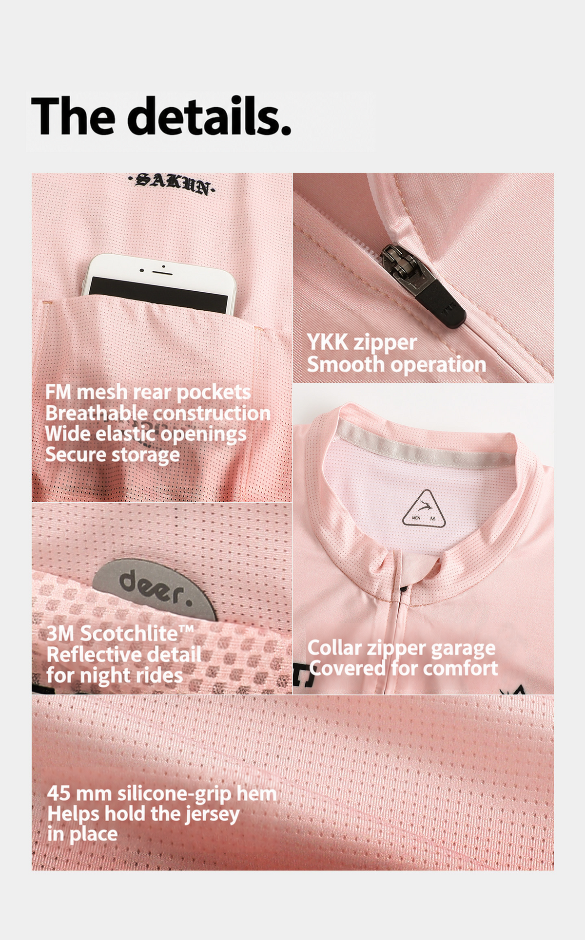 SAKUN x DEER cycling jersey — English product detail