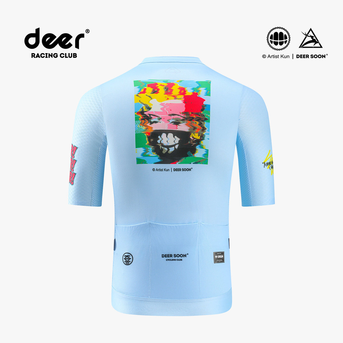 SAKUN x DEER cycling jersey — product photograph