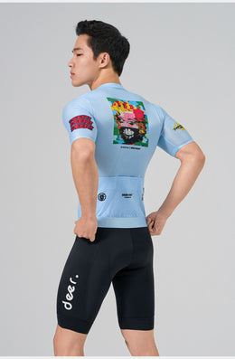 SAKUN x DEER cycling jersey — product photograph