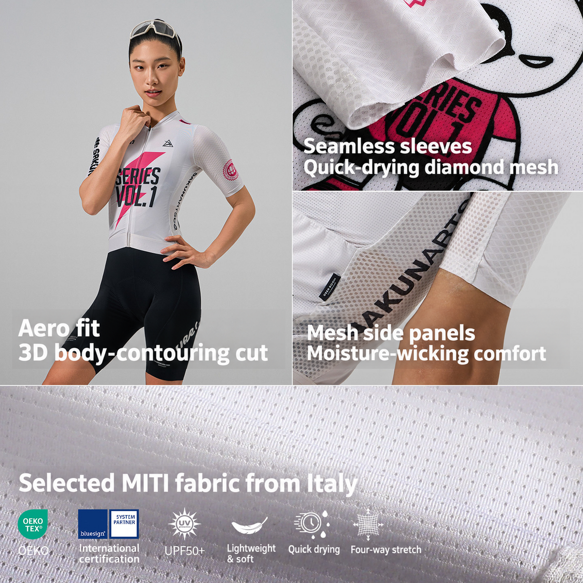 SAKUN x DEER cycling jersey — English product detail