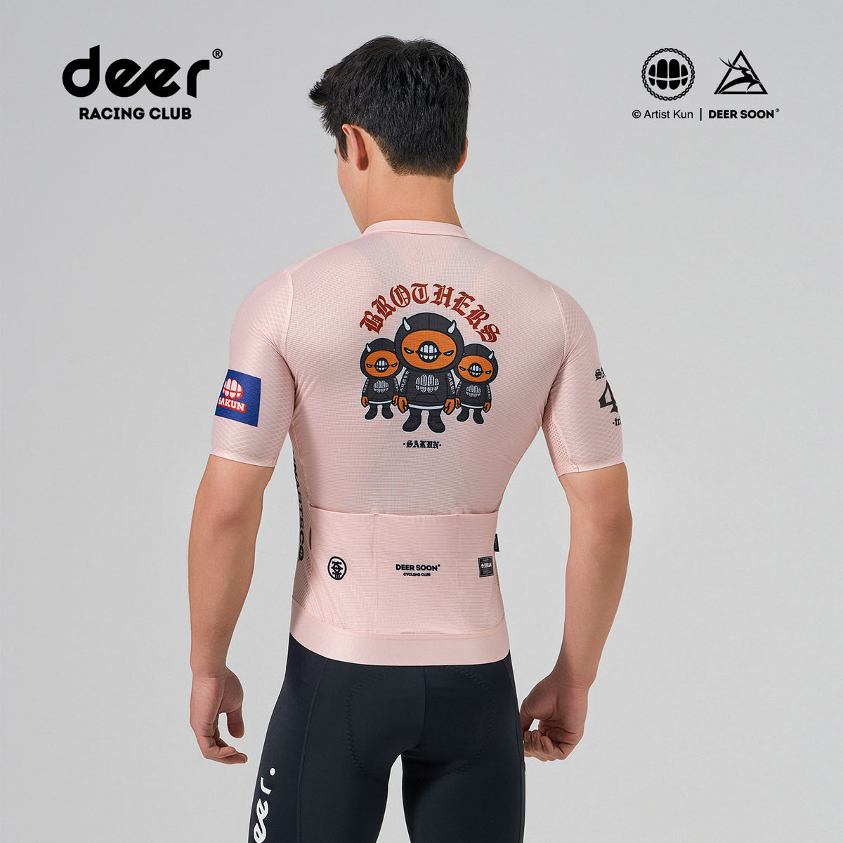 SAKUN x DEER cycling jersey — product photograph