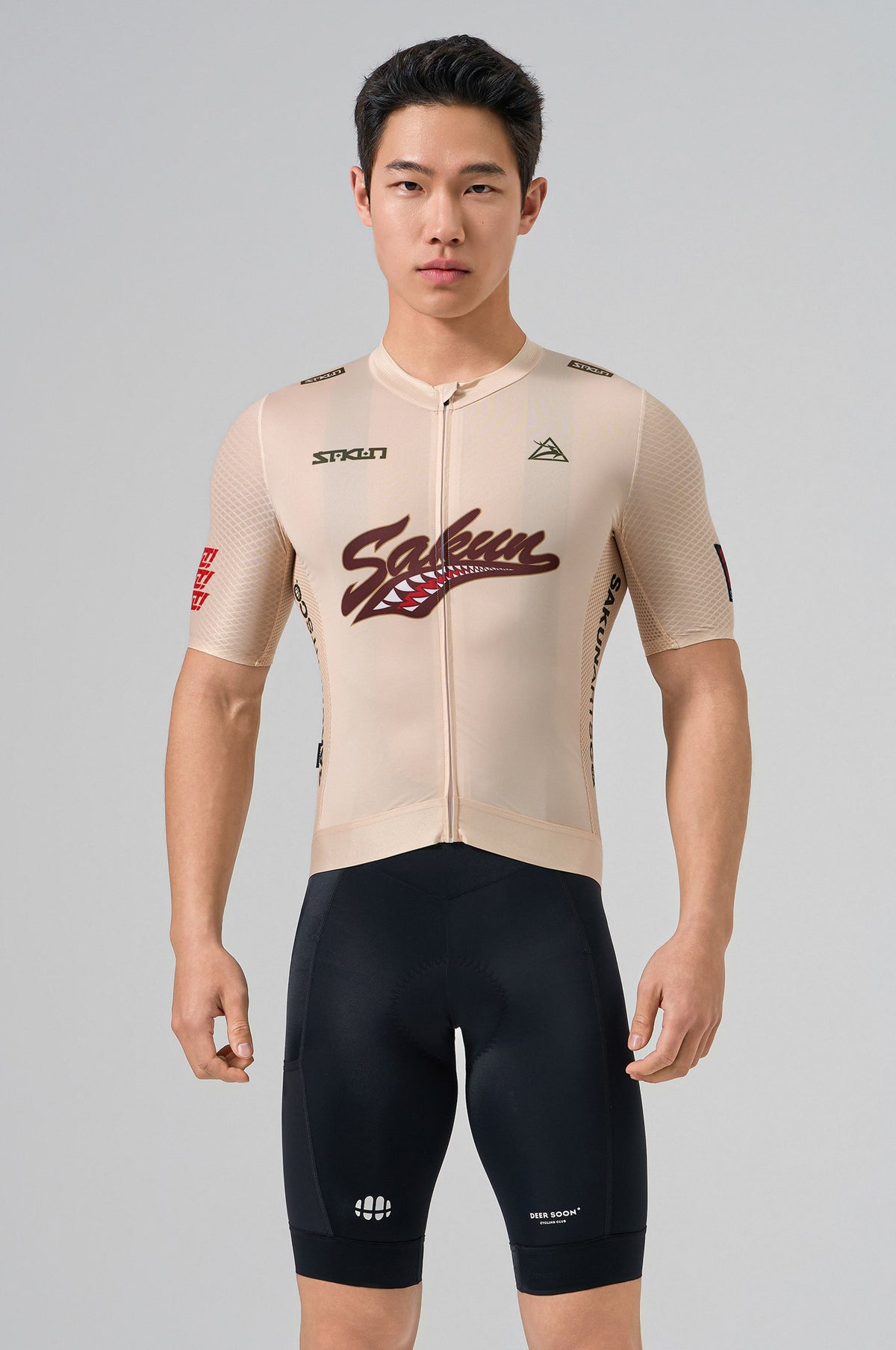 SAKUN x DEER cycling jersey — product photograph
