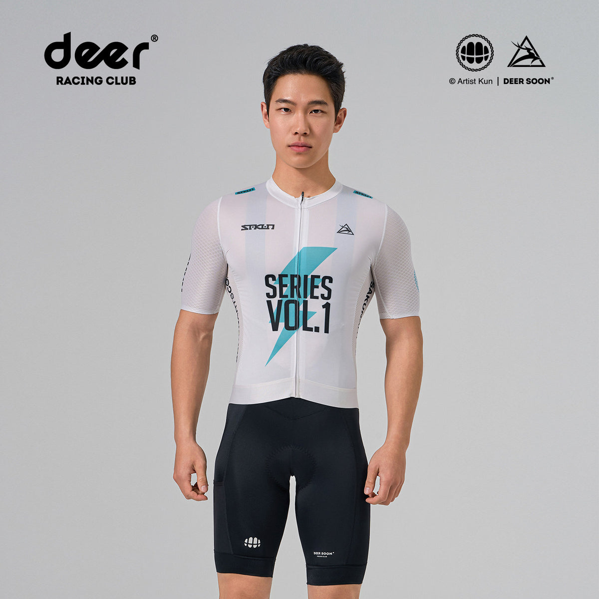 SAKUN x DEER cycling jersey — product photograph