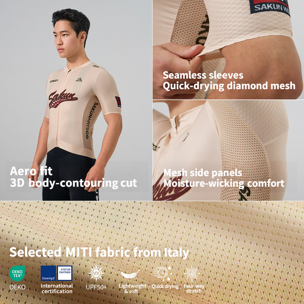 SAKUN x DEER cycling jersey — English product detail