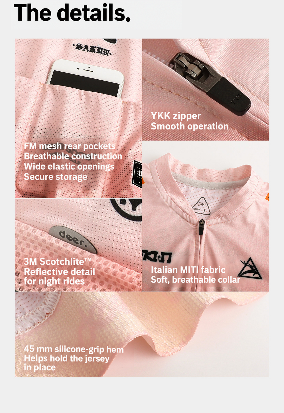 SAKUN x DEER cycling jersey — English product detail
