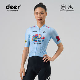 SAKUN x DEER cycling jersey — product photograph