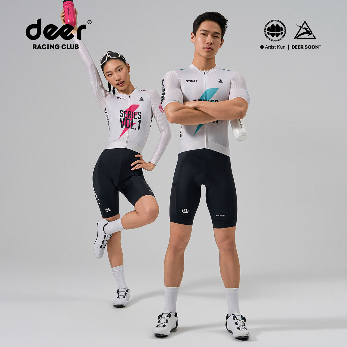 SAKUN x DEER cycling jersey — product photograph
