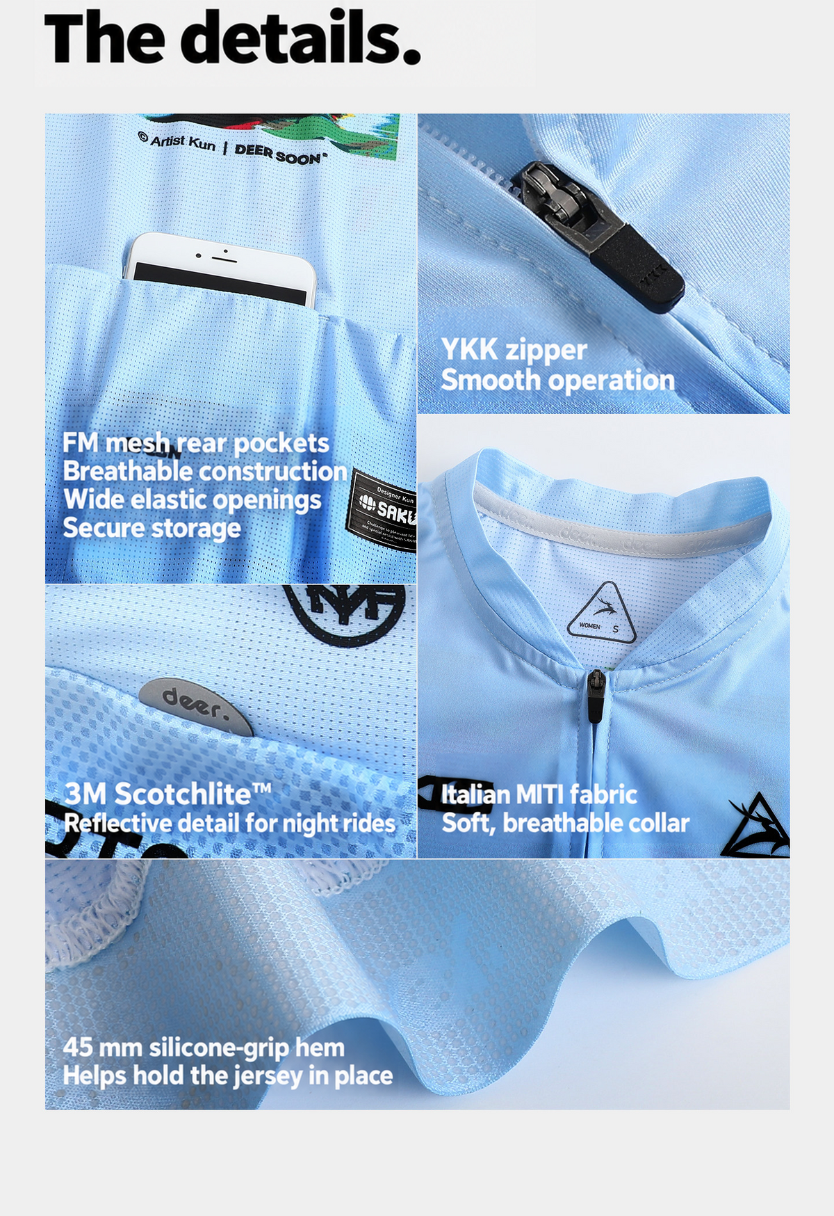 SAKUN x DEER cycling jersey — English product detail