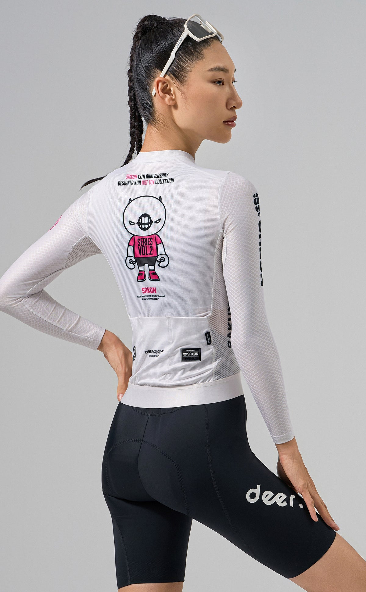 SAKUN x DEER cycling jersey — product photograph