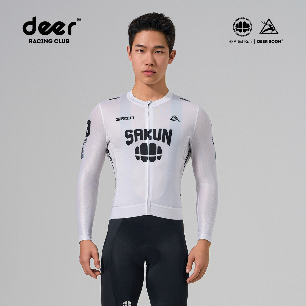SAKUN x DEER cycling jersey — product photograph