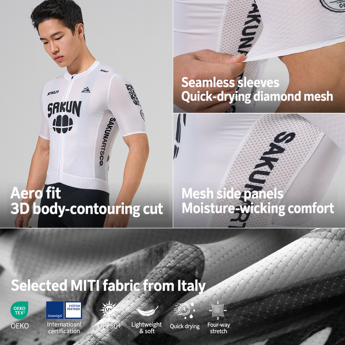 SAKUN x DEER cycling jersey — English product detail