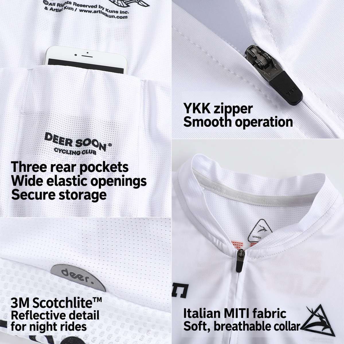 SAKUN x DEER cycling jersey — English product detail