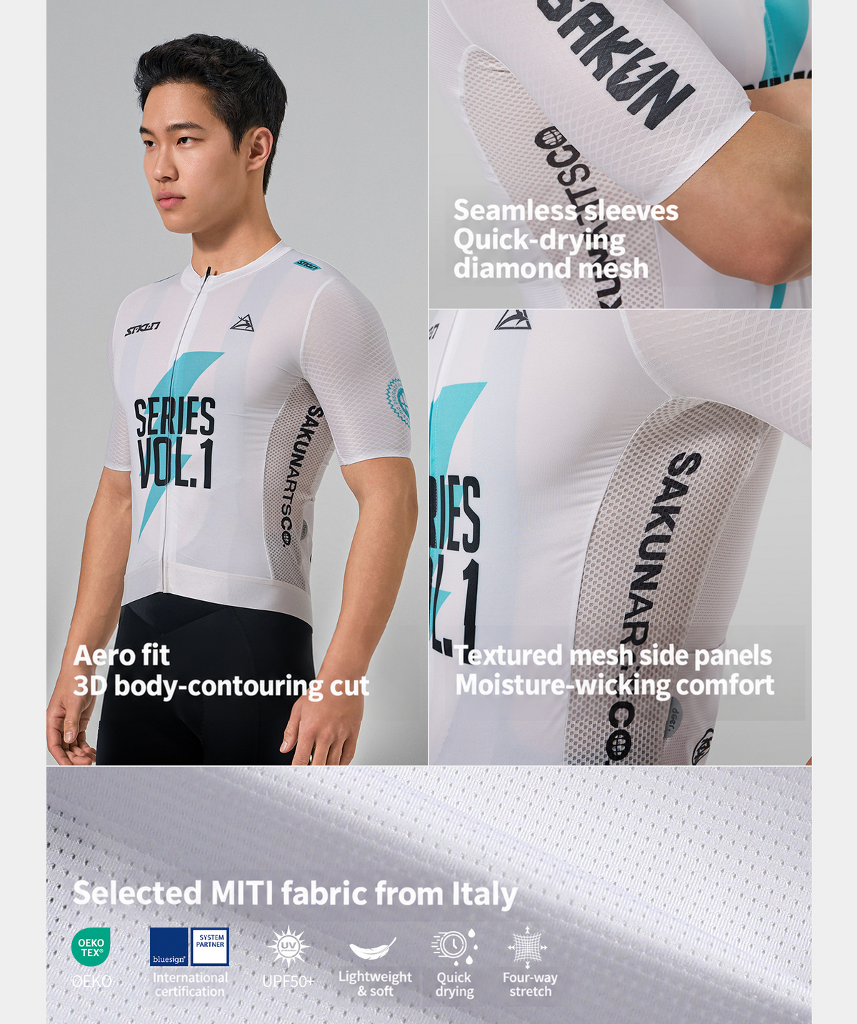 SAKUN x DEER cycling jersey — English product detail