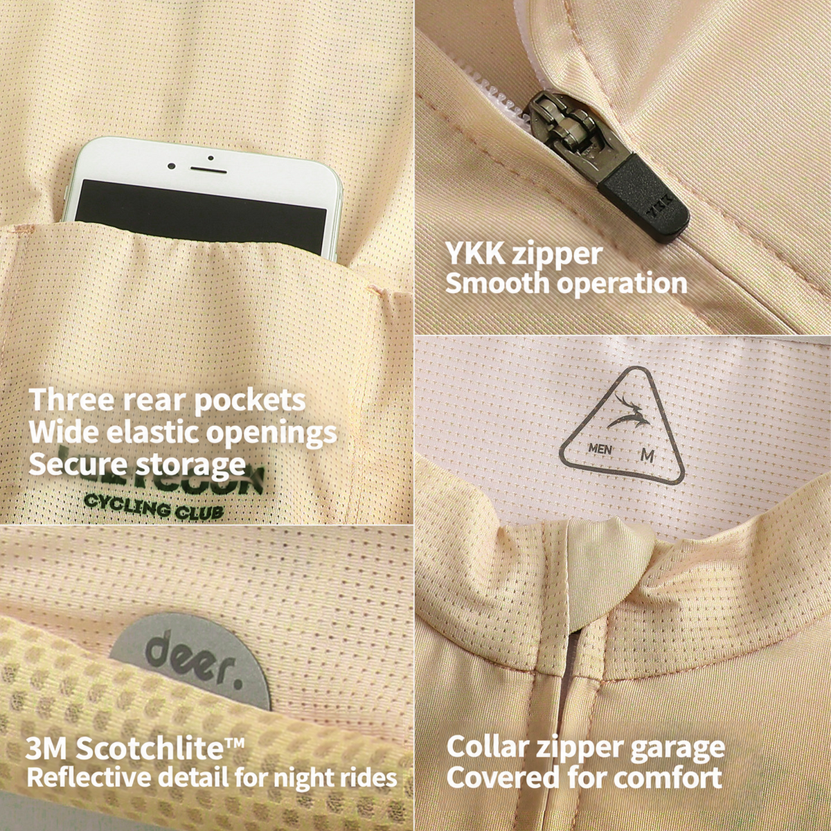 SAKUN x DEER cycling jersey — English product detail