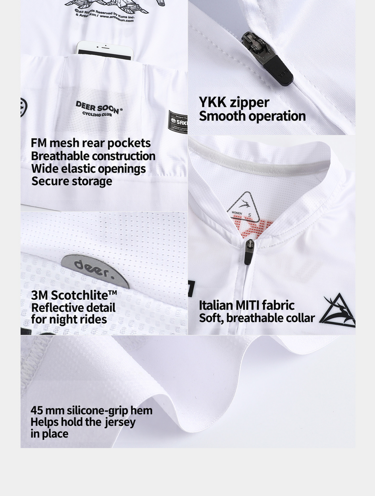 SAKUN x DEER cycling jersey — English product detail