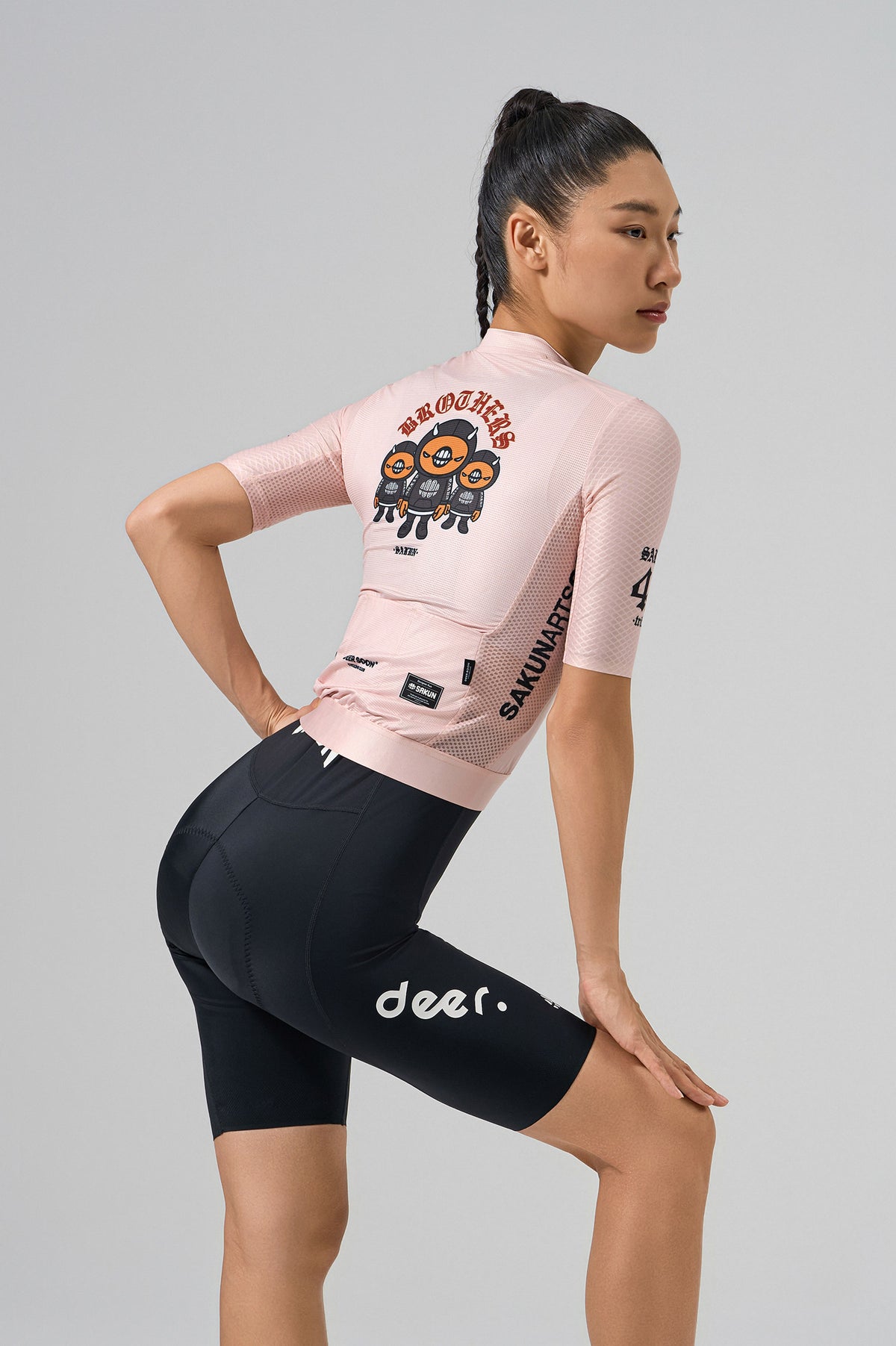 SAKUN x DEER cycling jersey — product photograph