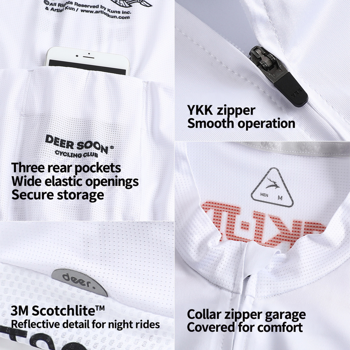 SAKUN x DEER cycling jersey — English product detail
