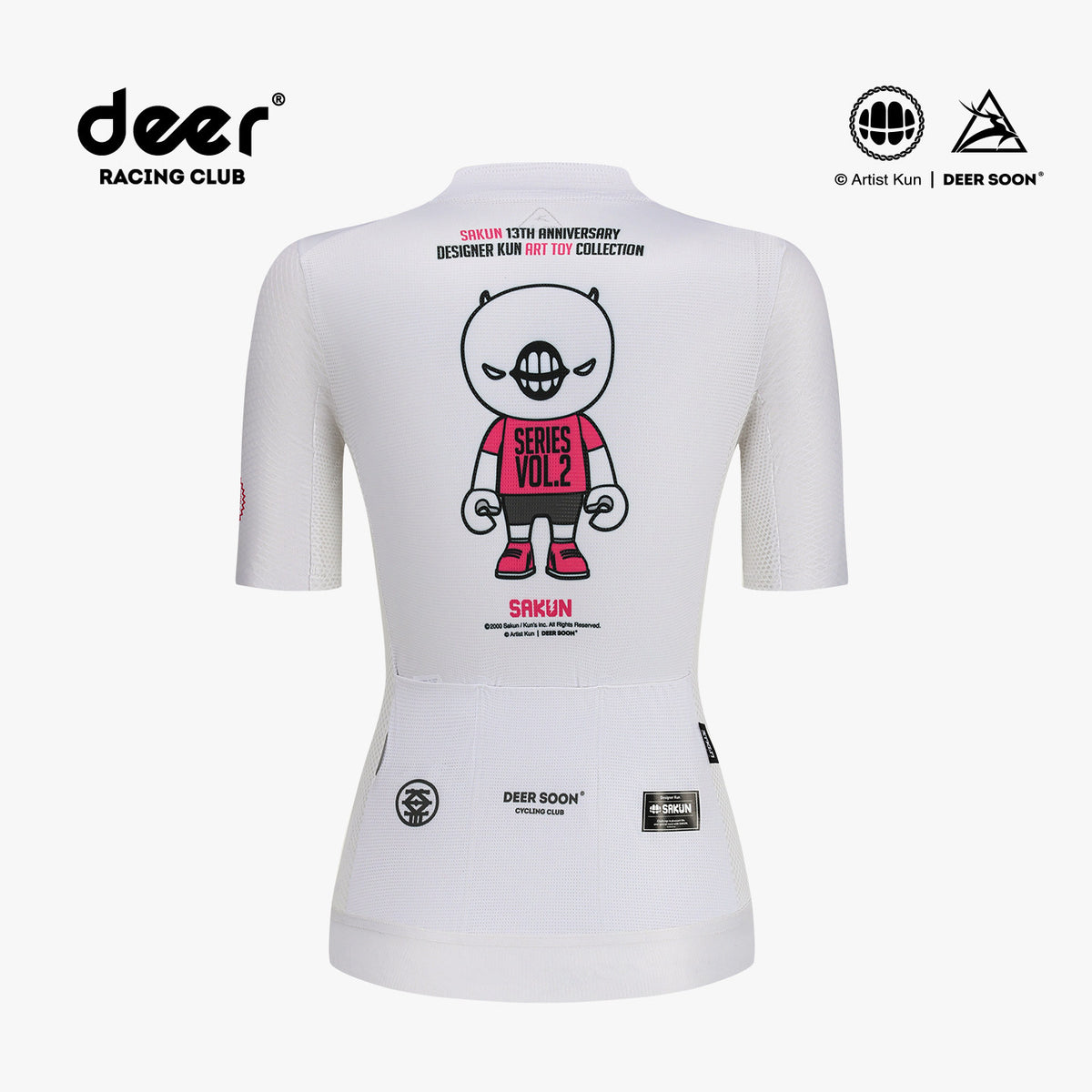 SAKUN x DEER cycling jersey — product photograph