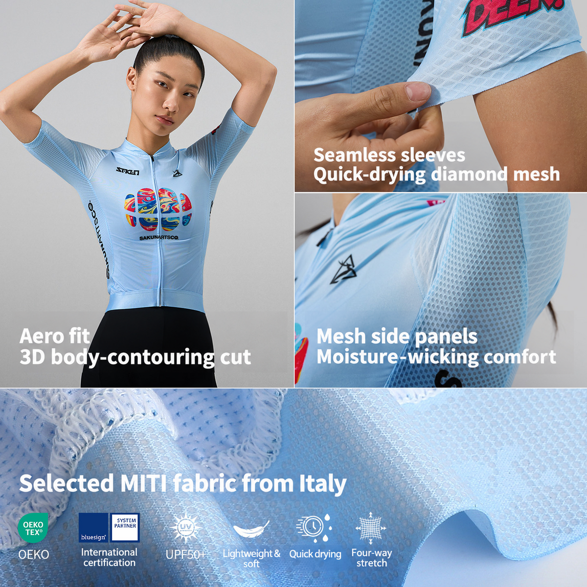 SAKUN x DEER cycling jersey — English product detail