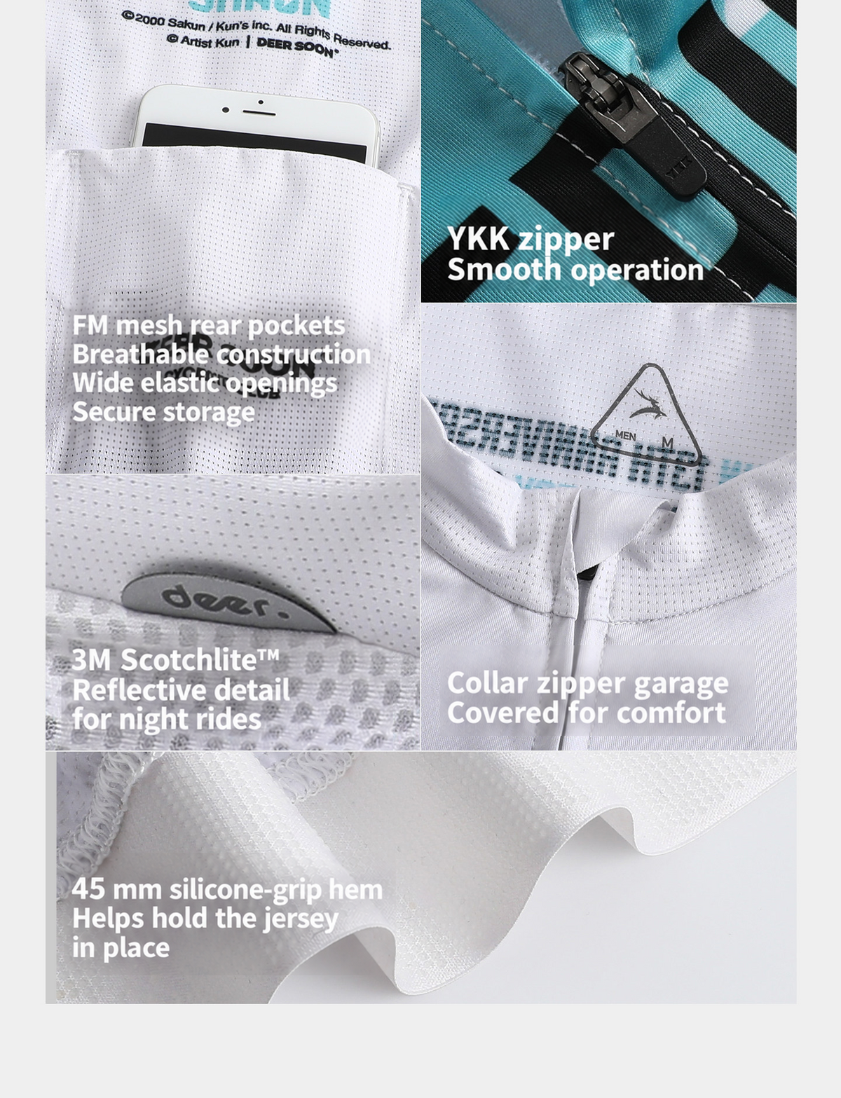 SAKUN x DEER cycling jersey — English product detail
