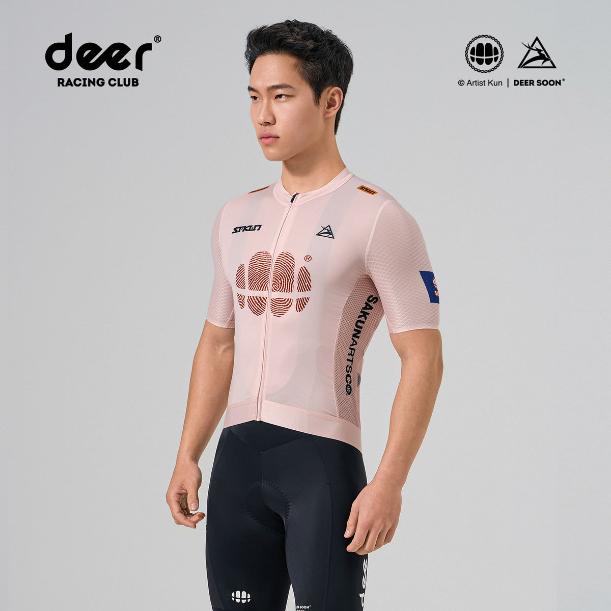 SAKUN x DEER cycling jersey — product photograph