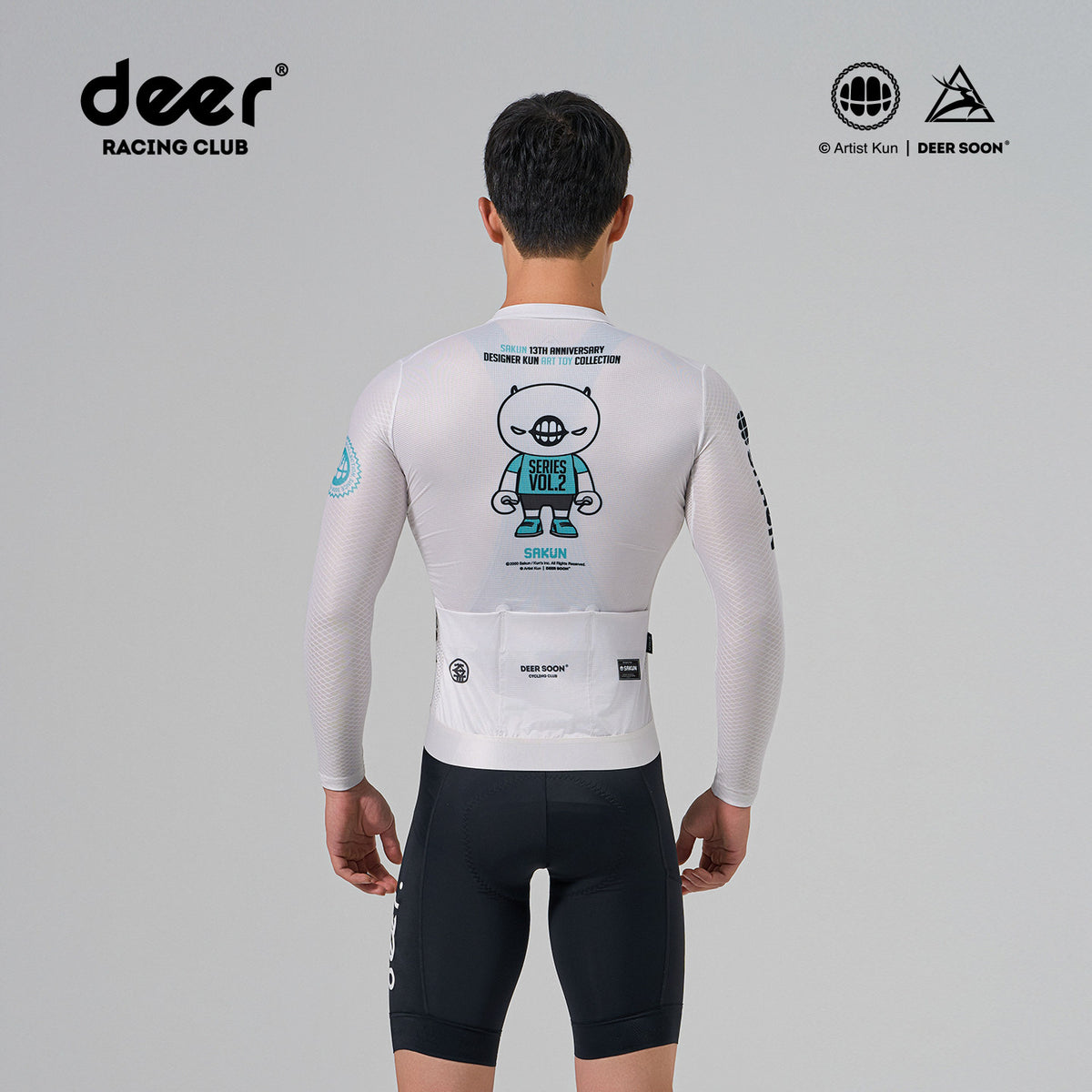 SAKUN x DEER cycling jersey — product photograph