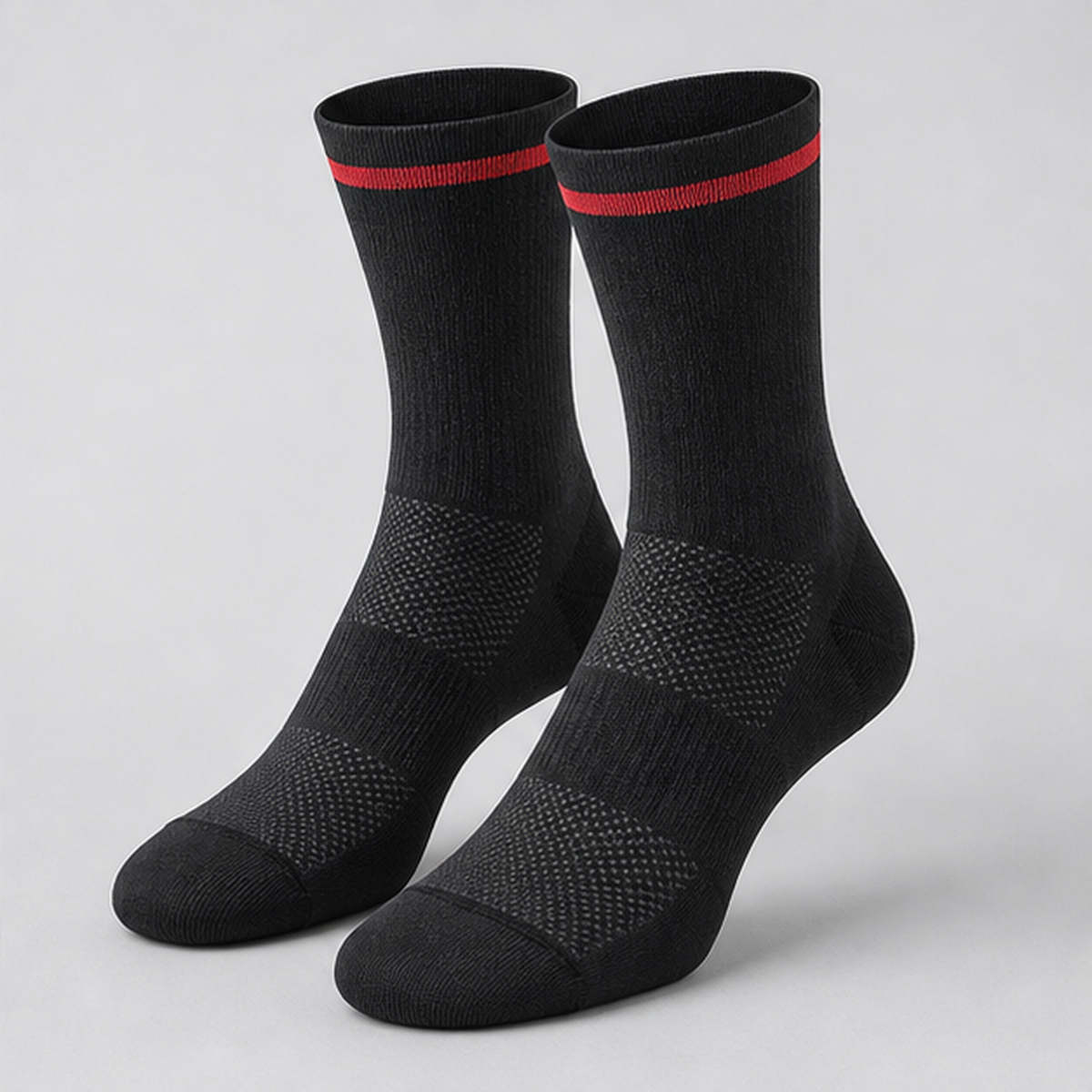 Performance cycling socks product visualization for custom team programs