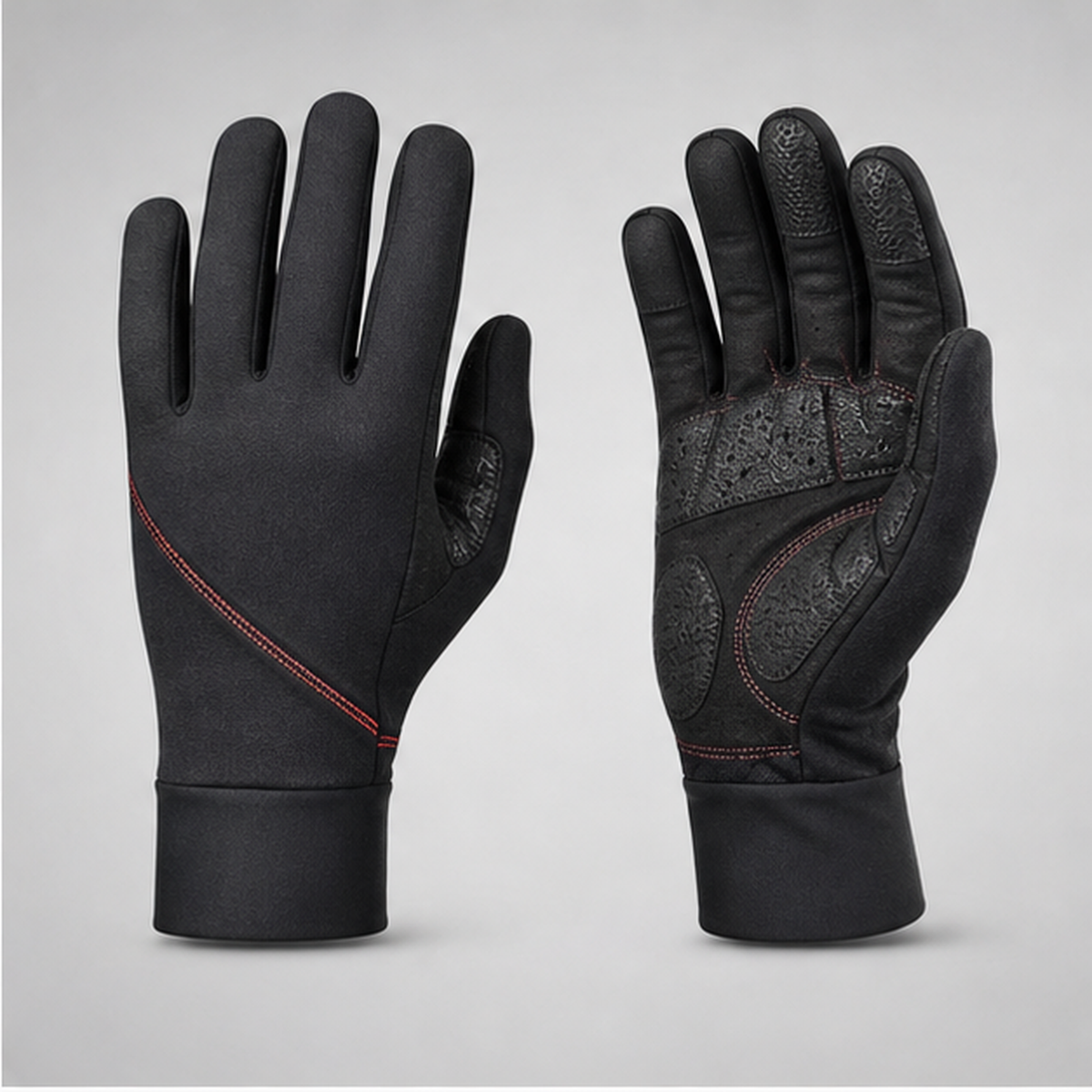 Thermal full-finger cycling gloves product visualization